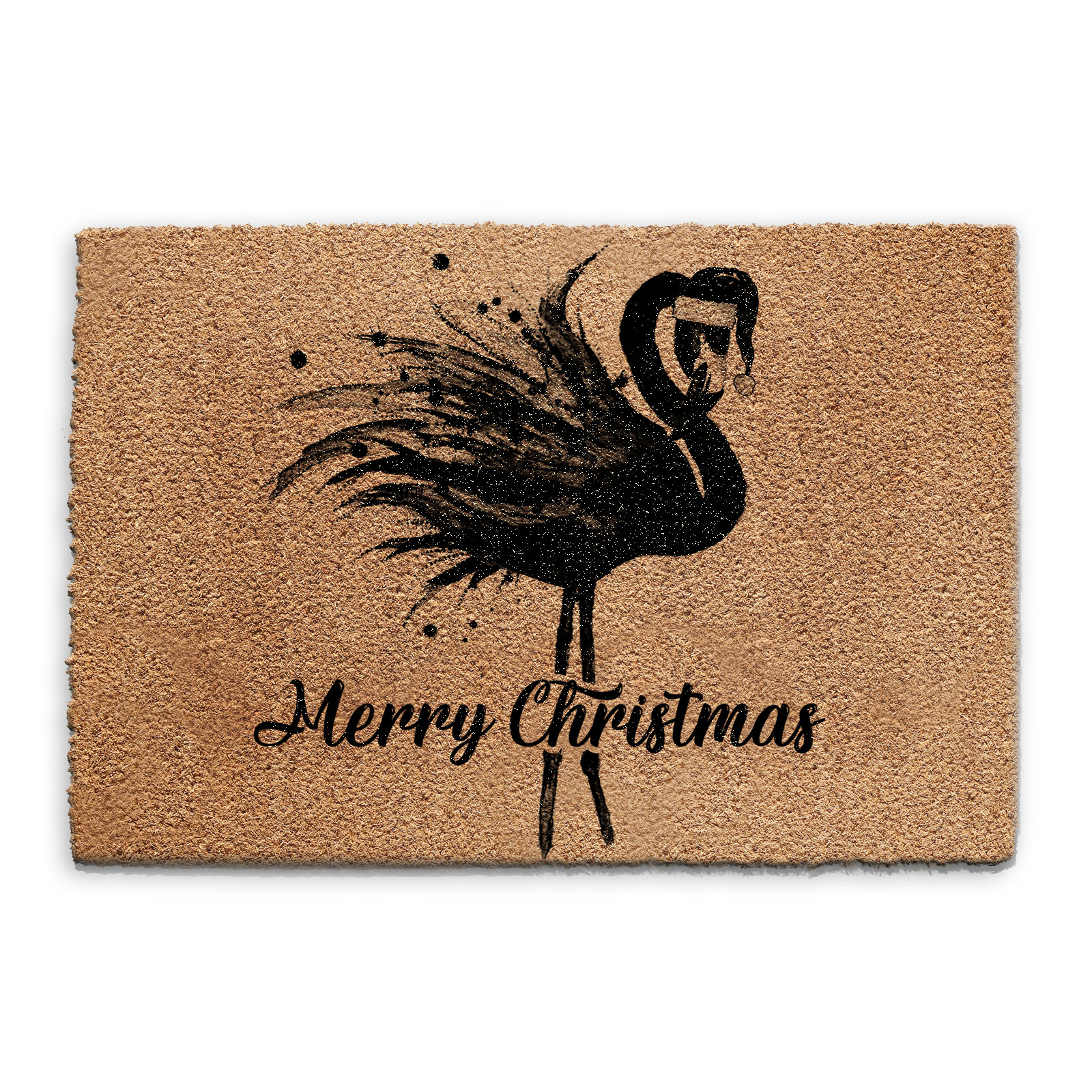 Flamingo Weihnachten Fußmatte, Santa Kokosnuss Kokos, Rechteck, Halbrund, Quadrat - Bild 10 von 23