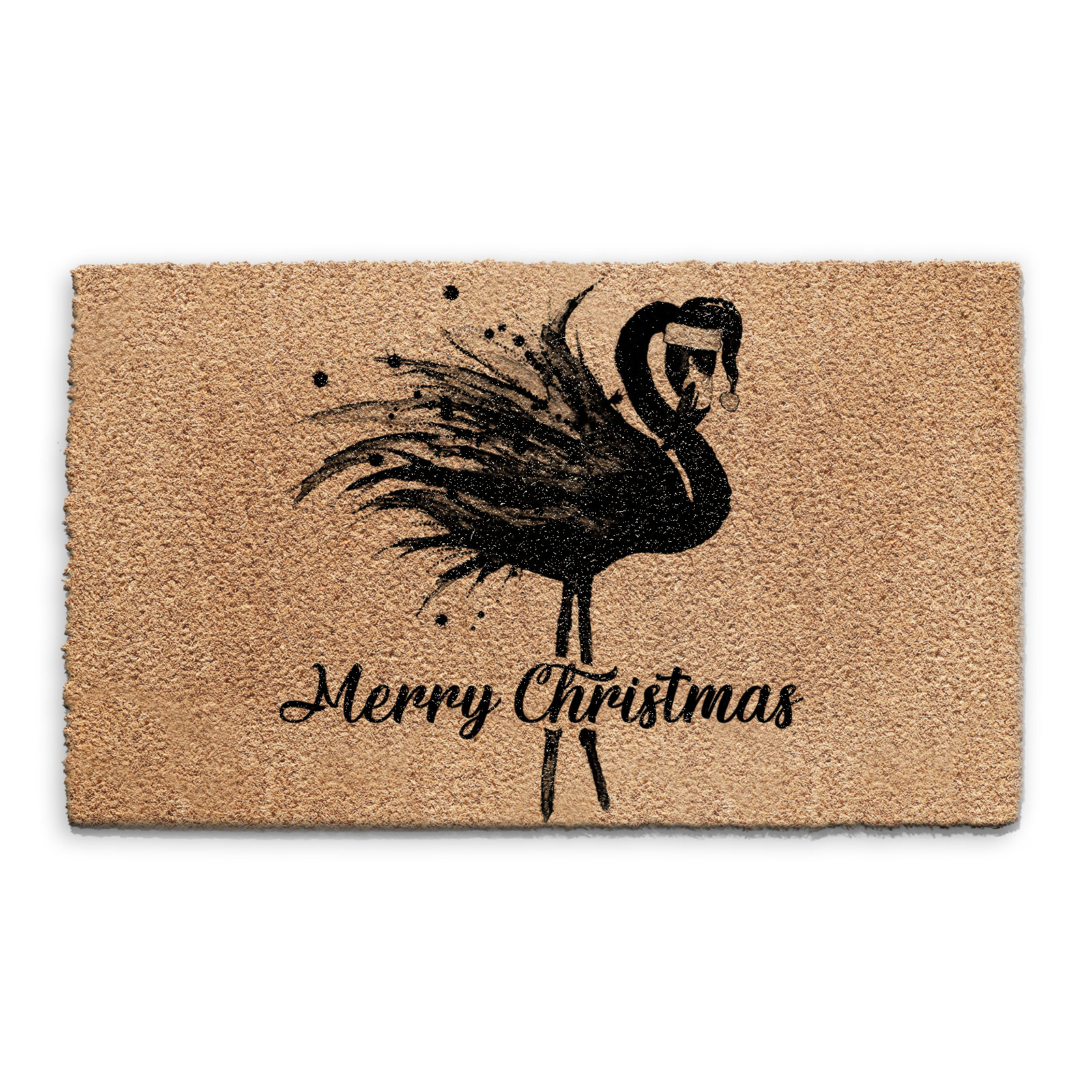 Flamingo Weihnachten Fußmatte, Santa Kokosnuss Kokos, Rechteck, Halbrund, Quadrat - Bild 11 von 23