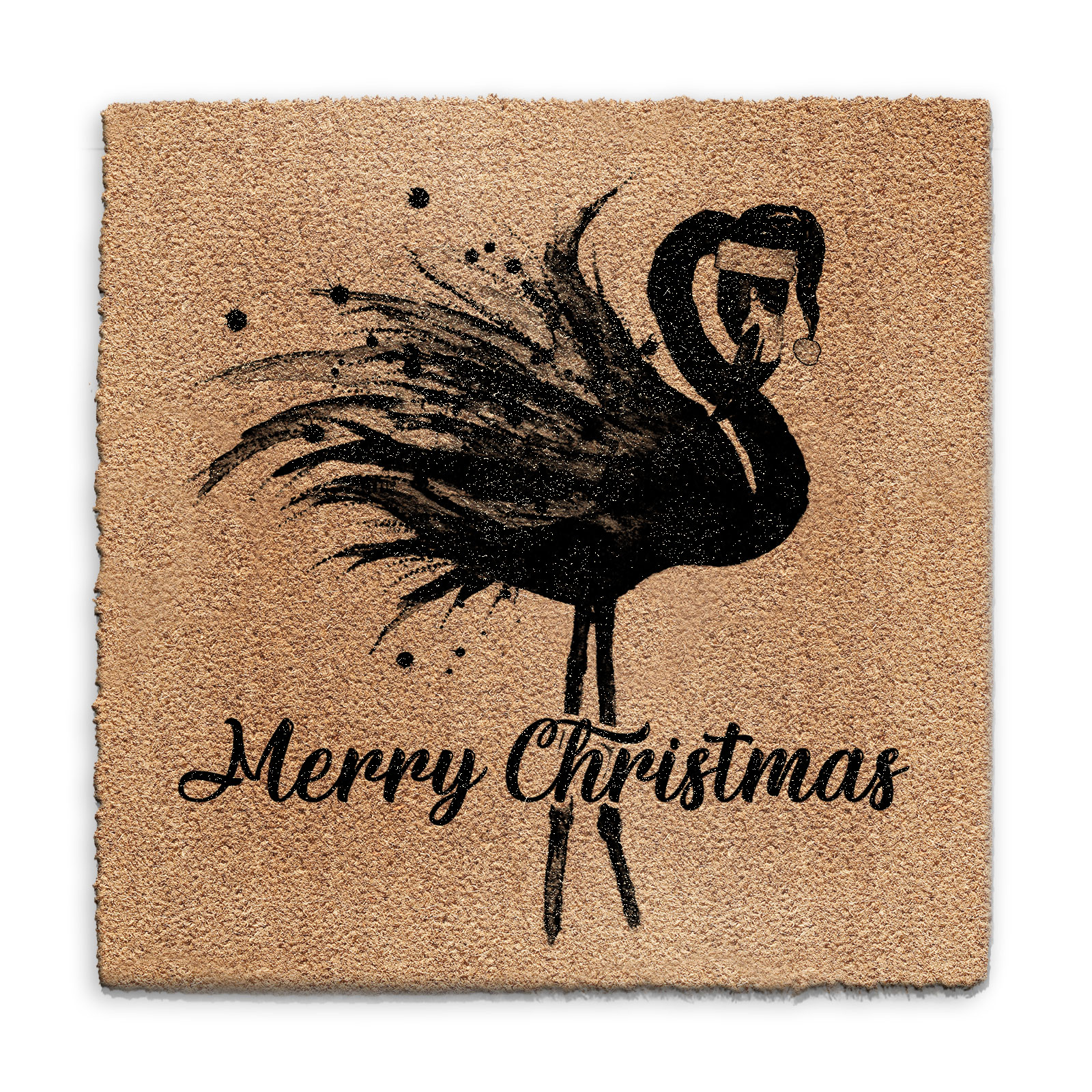 Flamingo Weihnachten Fußmatte, Santa Kokosnuss Kokos, Rechteck, Halbrund, Quadrat - Bild 14 von 23