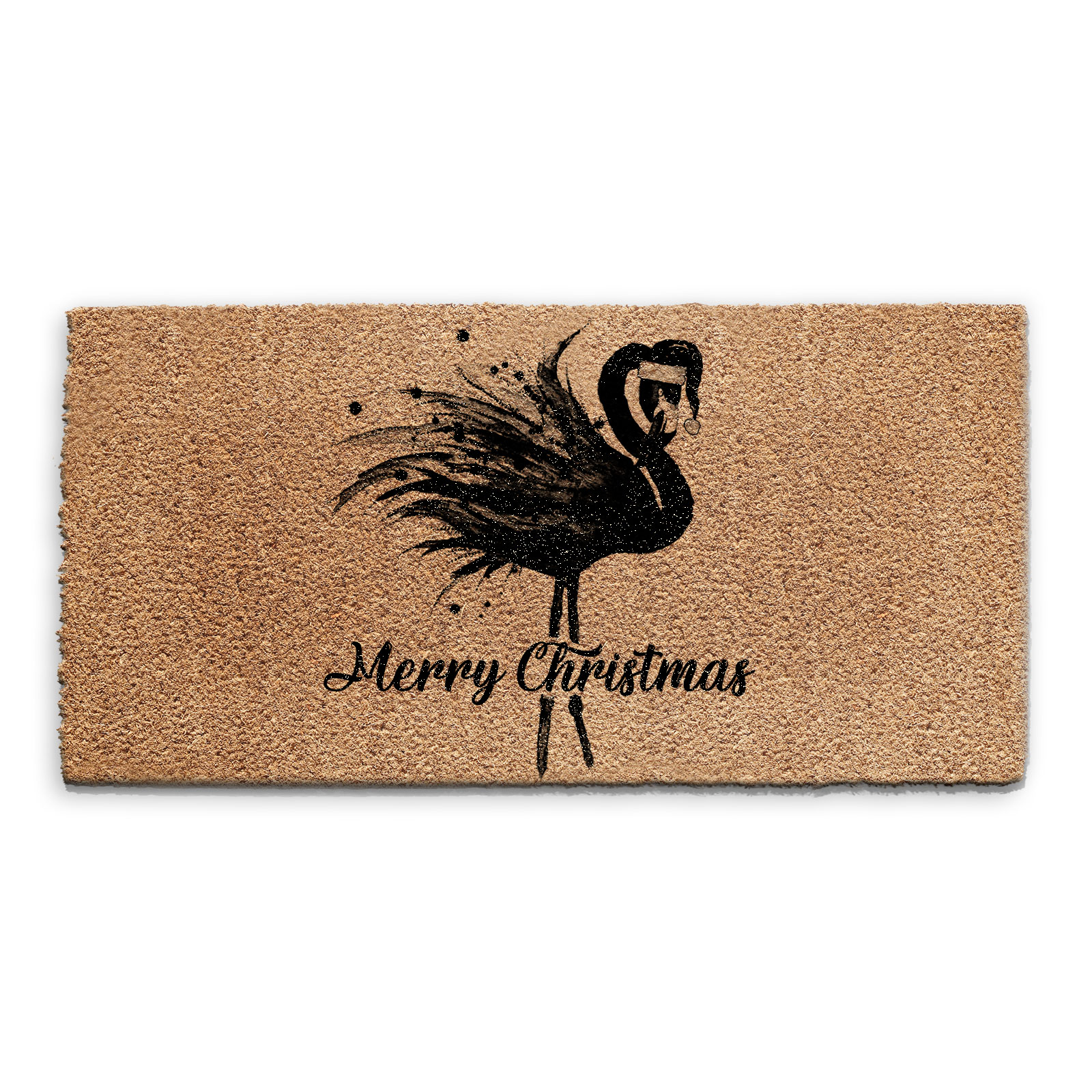 Flamingo Weihnachten Fußmatte, Santa Kokosnuss Kokos, Rechteck, Halbrund, Quadrat - Bild 15 von 23